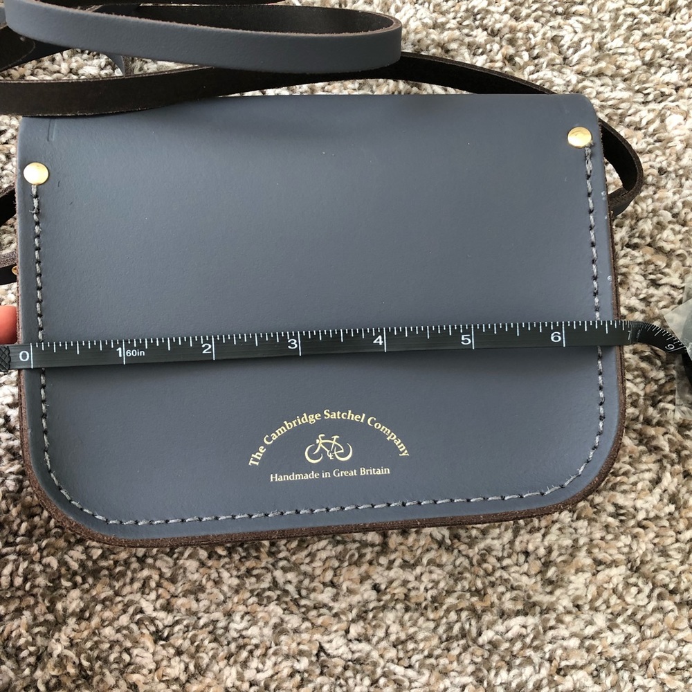 Black Leather Satchel Crossbody Bag - Picture 4 of 11